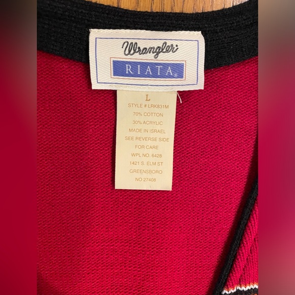 Wrangler Riata women’s Western Vest, size large, 1/2 zip - Picture 4 of 4